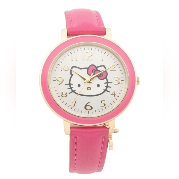 🔹️Hello kitty 🔹️womens leather strap pink watch by Sanrio⌚️ watch - Picture 1 of 8